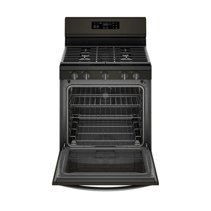 5.8 Cubic Feet Freestanding Gas Range With Frozen Bake Technology - Black Stainless