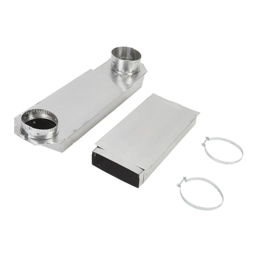 29"-50" Dryer Telescoping Vent Periscope For 2.5" Clearance, With 1 Male Snap-Lock Fitting And 1 Draw-Band Collar