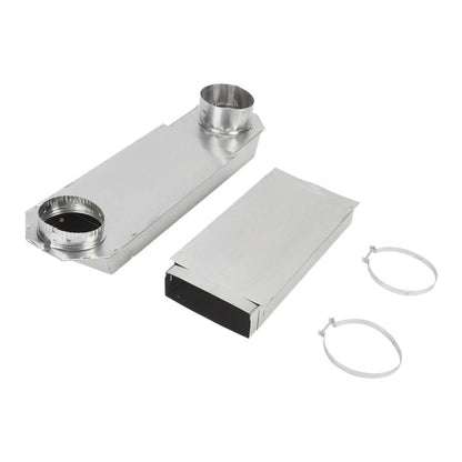 29"-50" Dryer Telescoping Vent Periscope For 2.5" Clearance, With 1 Male Snap-Lock Fitting And 1 Draw-Band Collar