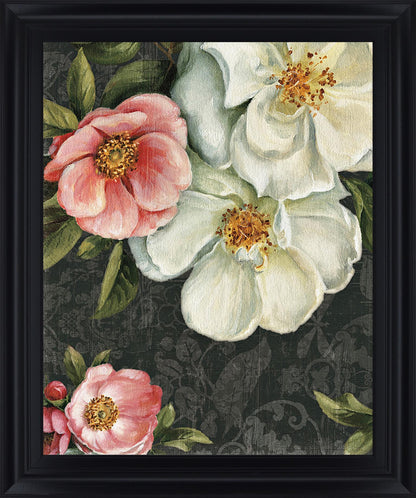 Blushing Petal Harmony - 28" x 34" Framed Wall Art