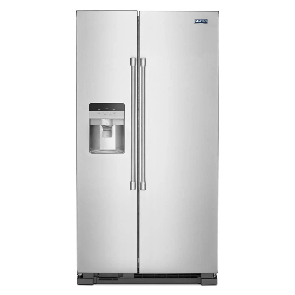 36" Wide Side-By-Side Refrigerator With Exterior Ice And Water Dispenser - 25 Cubic Feet