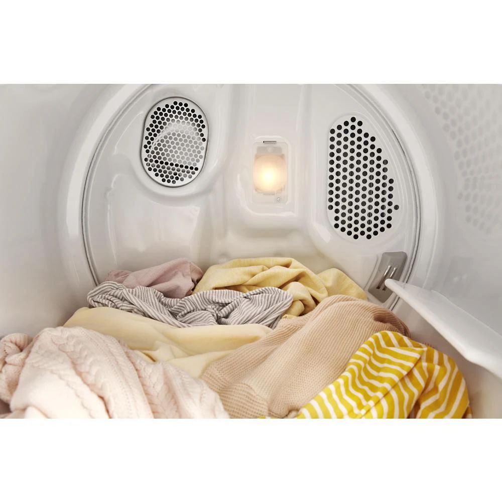 7.0 Cubic Feet Long Vent Gas Moisture Sensing Dryer - White