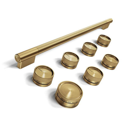 Brass Handle And Knob Hardware Accessory Kit For KitchenAid 36" Commercial-Style Gas Range