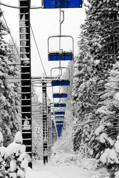 Tempered Glass With Foil - Ski Lift - Gray