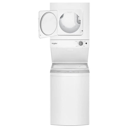 1.6 Cu.Ft, 120V/20A Electric Stacked Laundry Center With 6 Wash Cycles And Wrinkle Shield - White