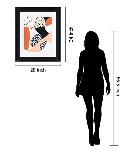 Terracotta Motion - 28" x 34" Framed Wall Art