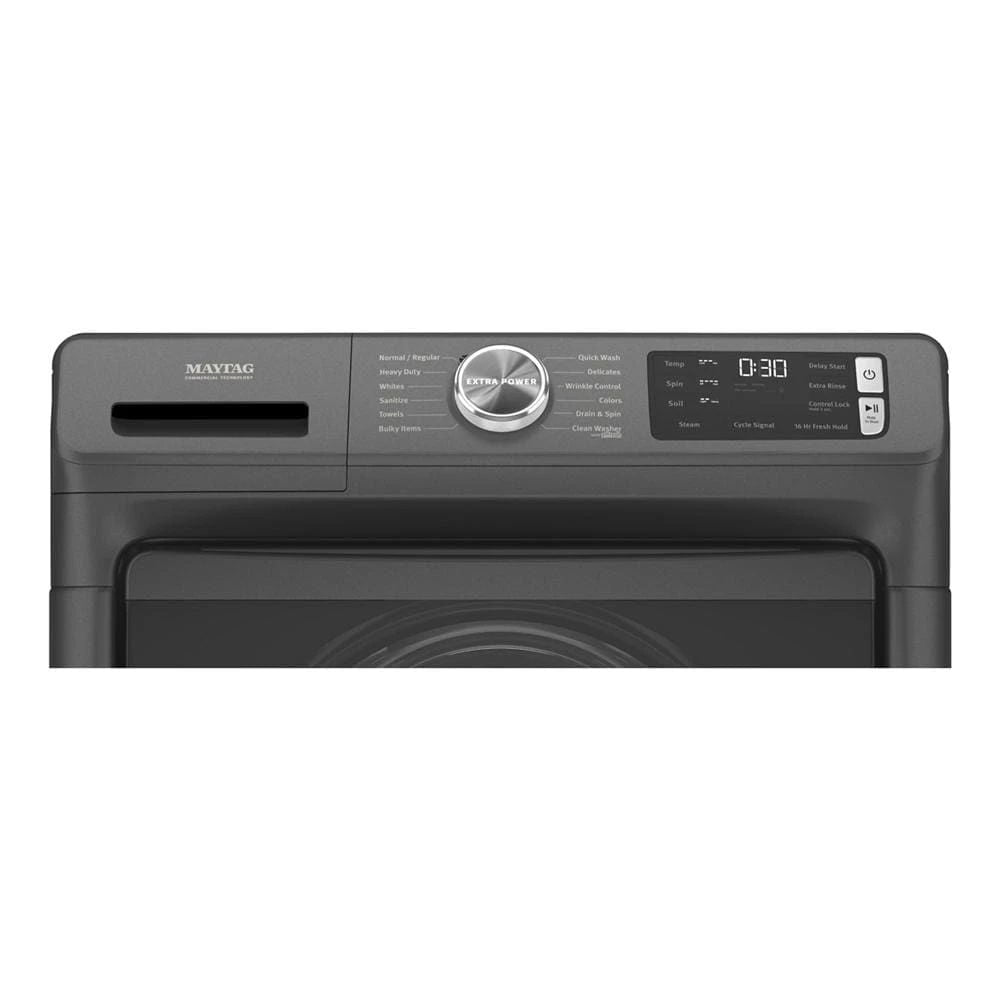 Front Load Washer With Extra Power And 16-Hr Fresh Hold Option - 4.8 Cubic Feet - Volcano Black