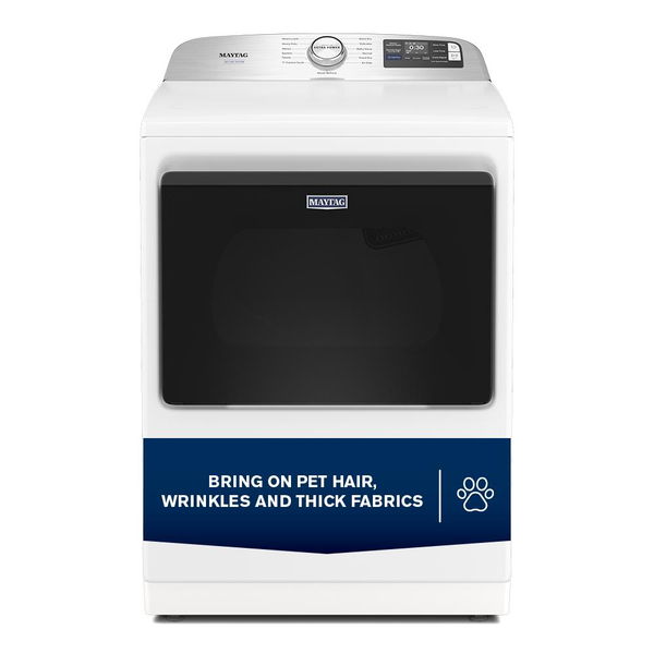 7.4 Cu. Ft. Pet Pro Top Load Gas Dryer With Extra Power And Sanitize Cycle - White