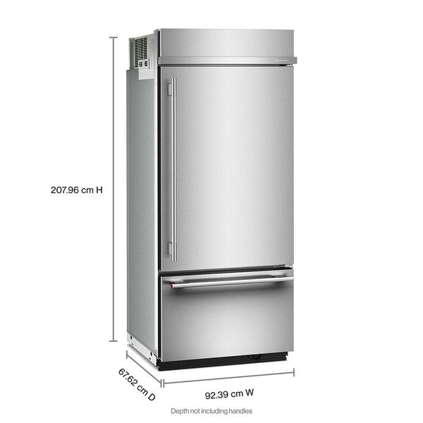 20.8 Cu. Ft. 36" Built-In Bottom Mount Refrigerator With Platinum Interior - Stainless Steel With PrintShield Finish