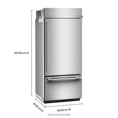 20.8 Cu. Ft. 36" Built-In Bottom Mount Refrigerator With Platinum Interior - Stainless Steel With PrintShield Finish