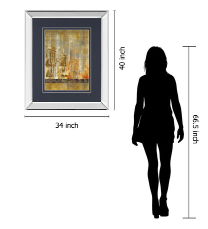 Arculat Il By Kemp - Mirror Framed Print Wall Art - Bronze