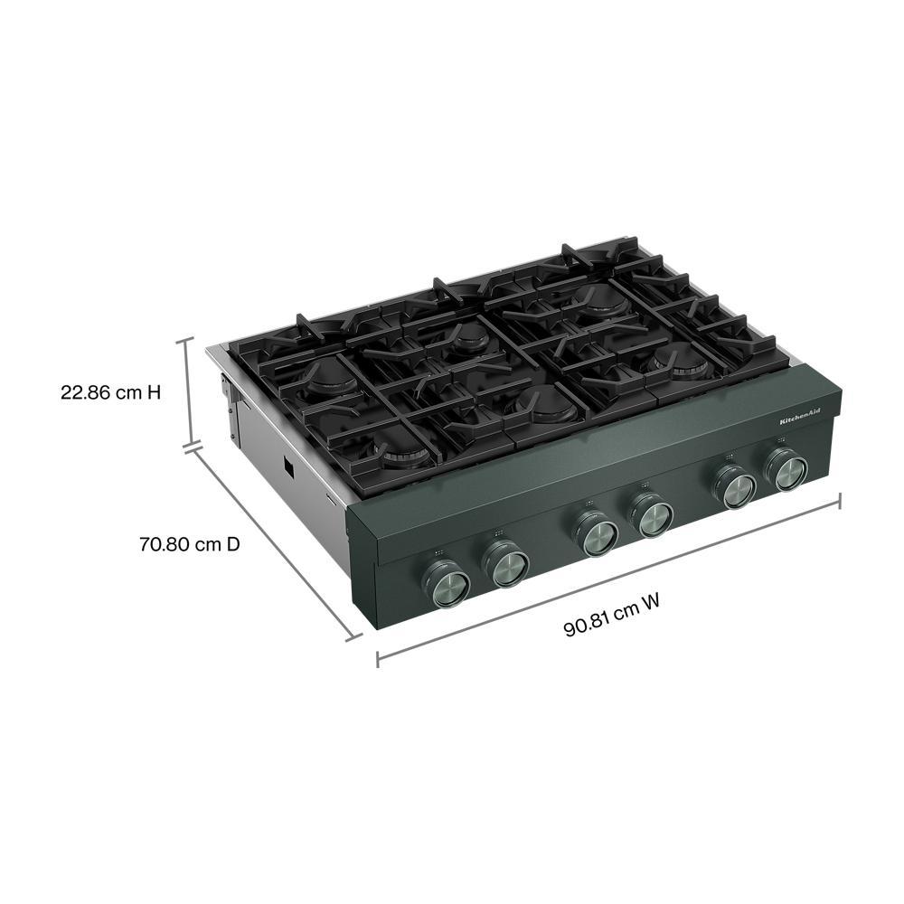 Kitchenaid 36" 6-Burner Gas Commercial-Style Rangetop - Juniper