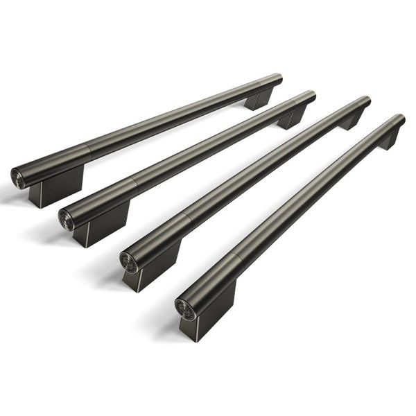 Black Ore Handle Hardware Accessory Kit For KitchenAid 36" Width 4Door French Door Refrigerators
