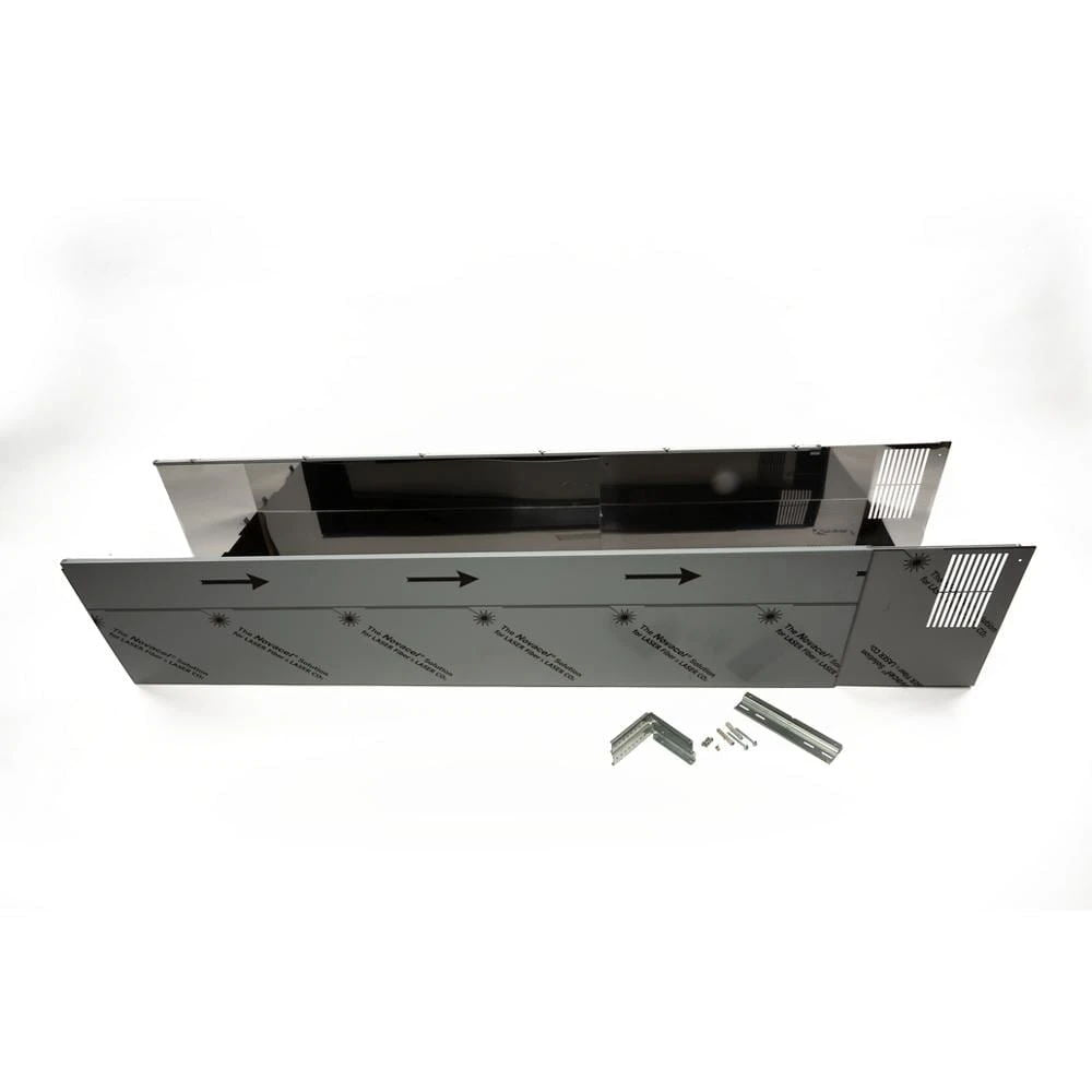 Wall-Mount Hood Chimney Extension Kit, For Ceilings Between 10-1/2' To 12' - Stainless Steel