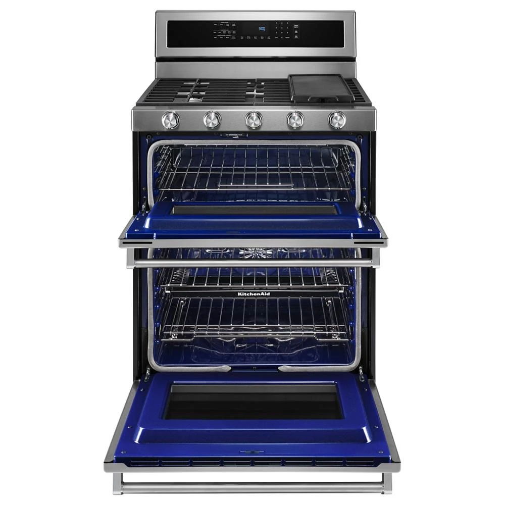 30" 5 Burner Dual Fuel Double Oven Convection Range