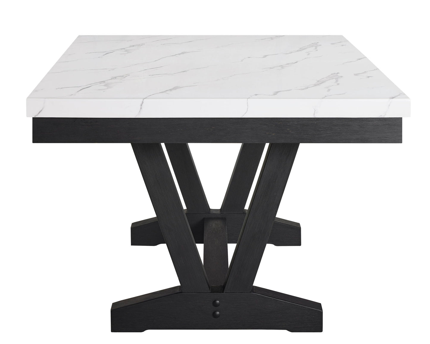Vance - 6 Piece Dining Room Set - White / Gray