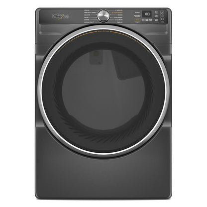 7.4 Cu. Ft. Smart Front Load Energy Star Electric Dryer With Steam Capabilities - Volcano Black