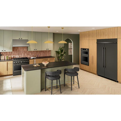 36" 6 Burner Commercial-Style Dual Fuel Range With No Preheat Air Fry Mode - Black Ore