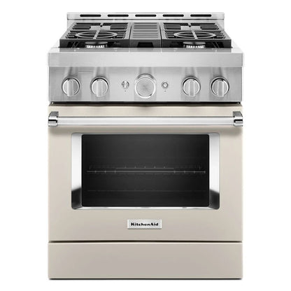 30'' Smart Commercial-Style Gas Range With 4 Burners - Milkshake