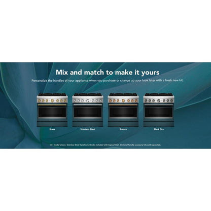 36" 6 Burner Commercial-Style Dual Fuel Range With No Preheat Air Fry Mode - Agave
