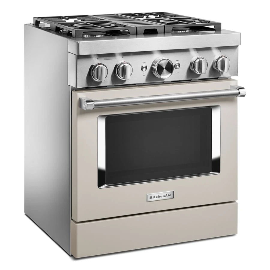 30'' Smart Commercial-Style Dual Fuel Range With 4 Burners - Milkshake