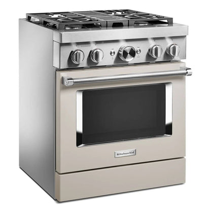 30'' Smart Commercial-Style Dual Fuel Range With 4 Burners - Milkshake