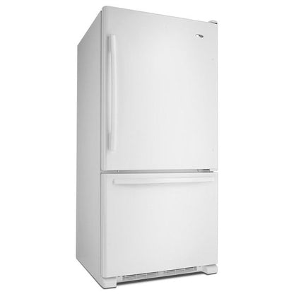 33" Wide Bottom-Freezer Refrigerator With Easyfreezer Pull-Out Drawer, 22 Cu. Ft. Capacity - White-On-White