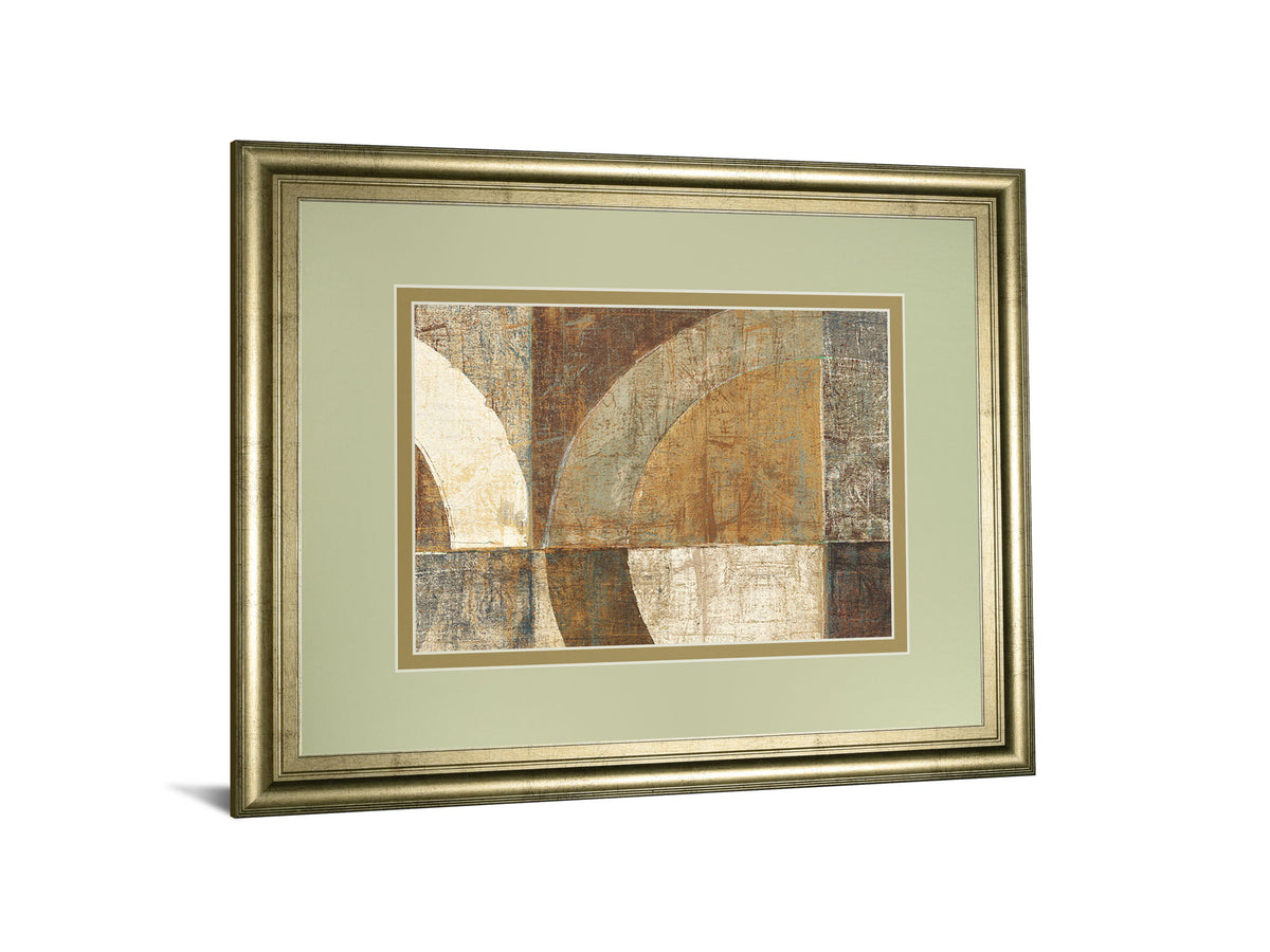 Circular Sculpture By Wild Apple Portfolio - Framed Print Wall Art - Light Brown