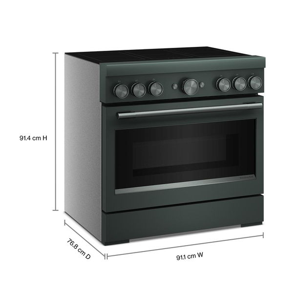 36" 6-Element Induction Freestanding Commercial-Style Range With Air Fry - Juniper