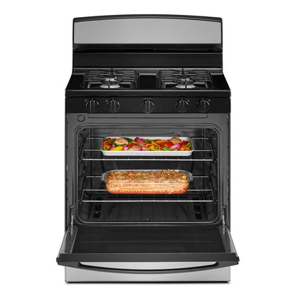 30" Gas Range With Easy-Clean Glass Door - Stainless Steel