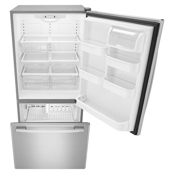 33" Wide Bottom-Freezer Refrigerator With Easyfreezer Pull-Out Drawer, 22 Cu. Ft. Capacity - Stainless Steel