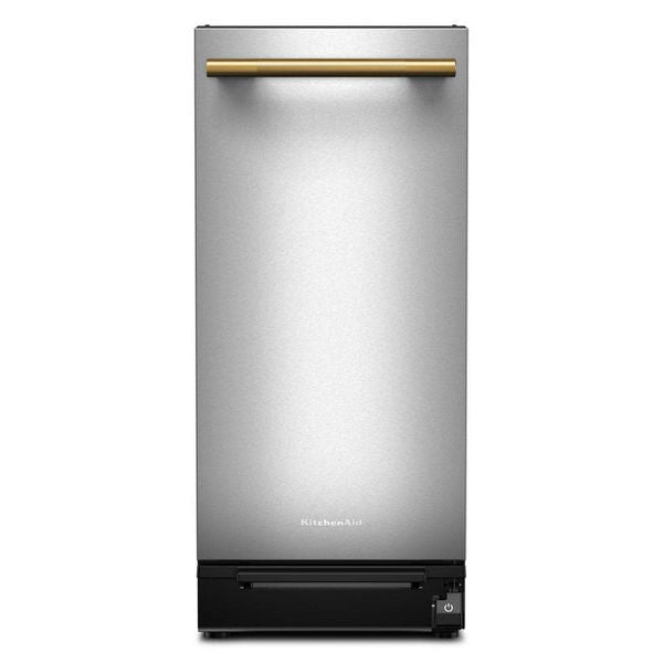 KitchenAid 15" Built-In Trash Compactor With Built-In Odor Management System - Stainless Steel Finish