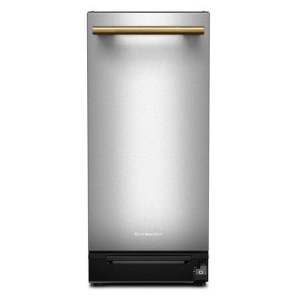 KitchenAid 15" Built-In Trash Compactor With Built-In Odor Management System - Stainless Steel Finish