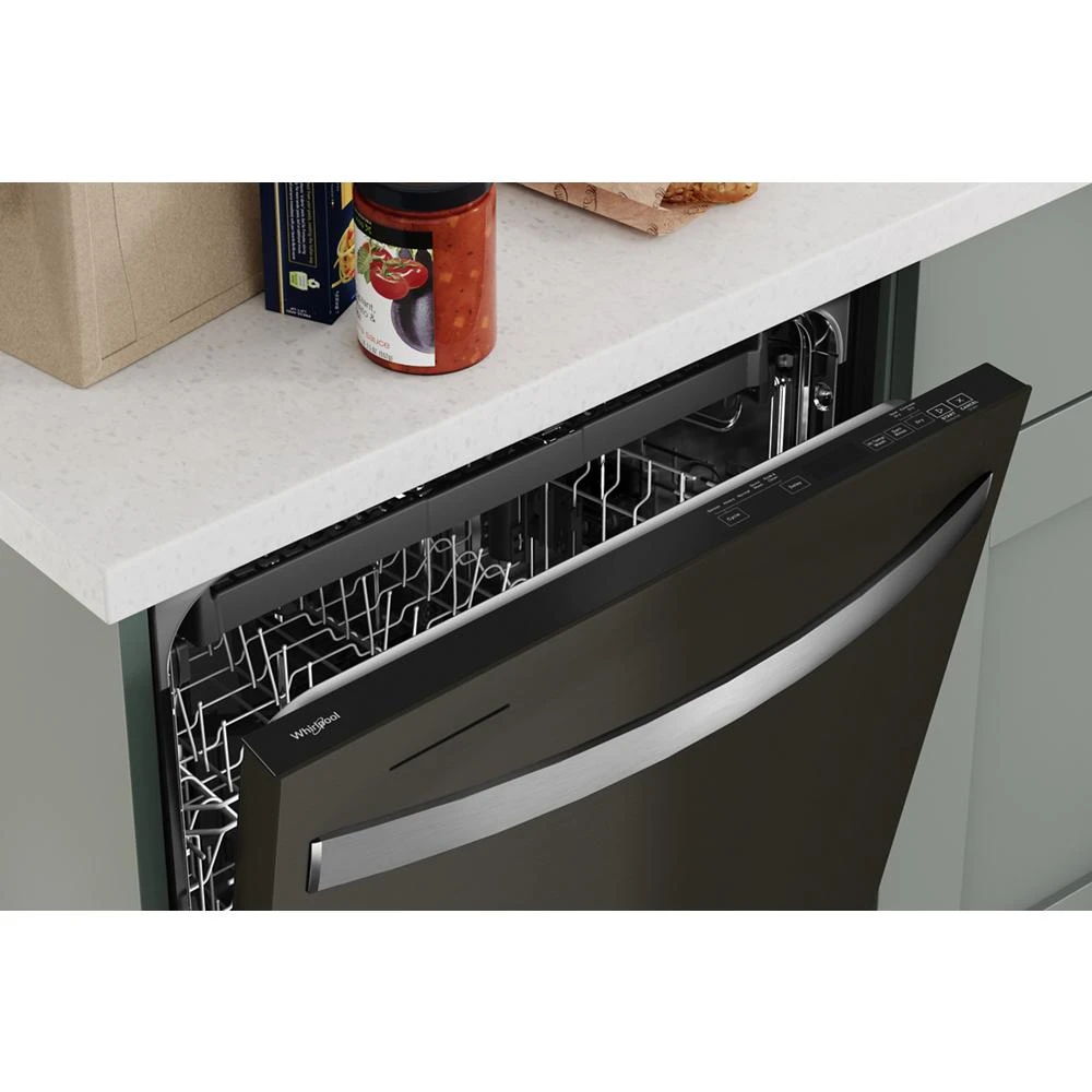 24” Stainless Steel Dishwasher With AI Intelligent Wash, 47 dBA - Black Stainless