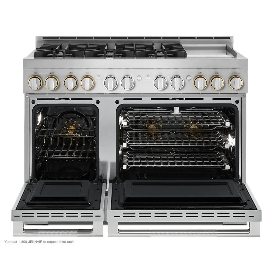 48" Rise Gas Professional-Style Range With Chrome-Infused Griddle