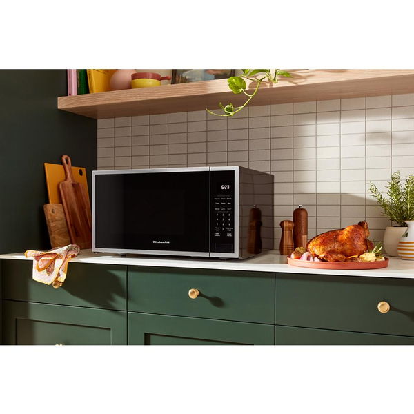 1.6 Cu. Ft. Countertop Microwave - Stainless Steel