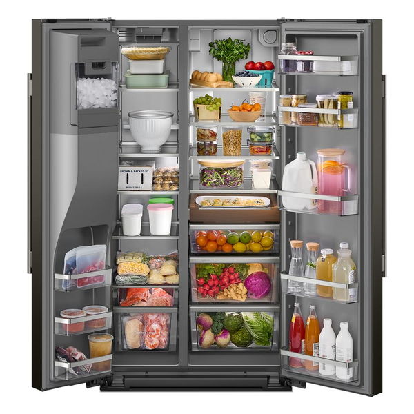 20.8 Cu. Ft. Counter-Depth Side-By-Side Refrigerator With Exterior Ice And Water Dispenser In Juniper