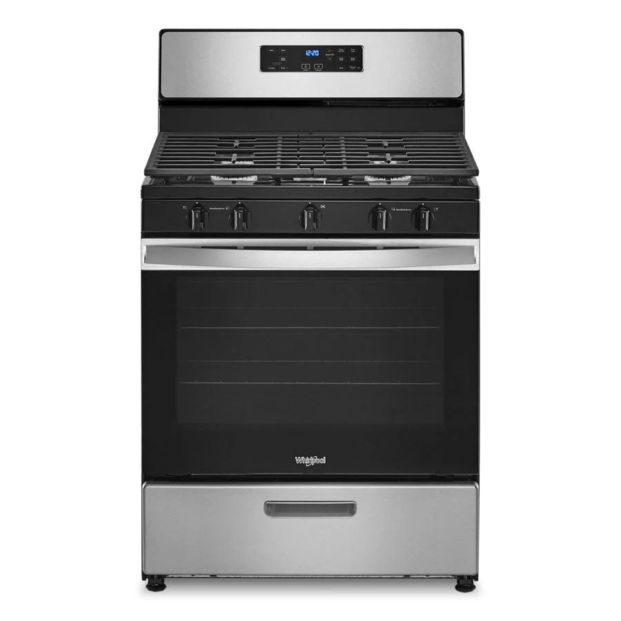 5.1 Cubic Feet Freestanding Gas Range With Edge to Edge Cooktop