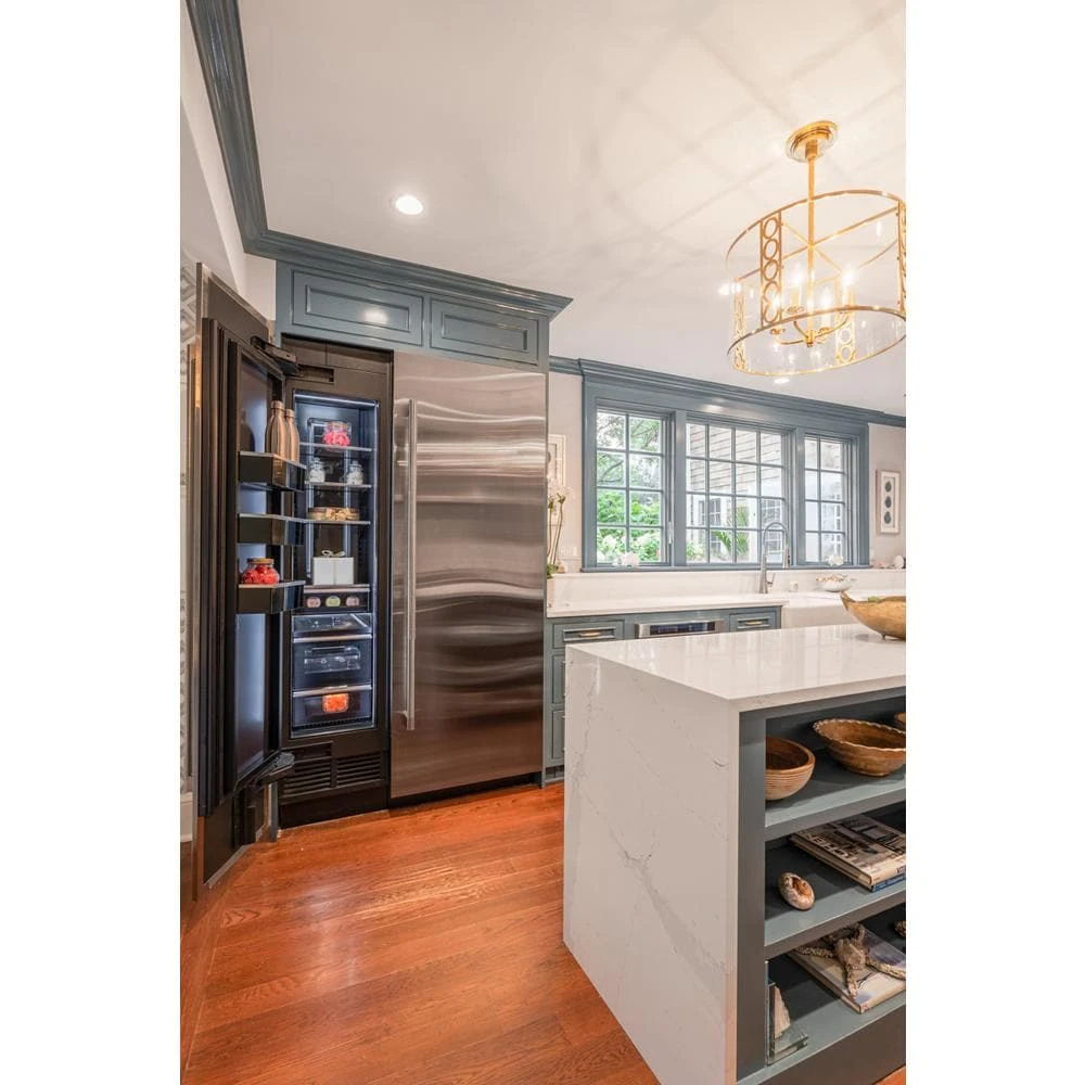 18" Built-In Column Freezer With Rise Panel Kit, Left Swing