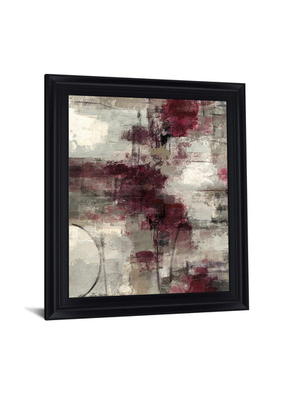 Crimson Veil - 28" x 34" Framed Wall Art