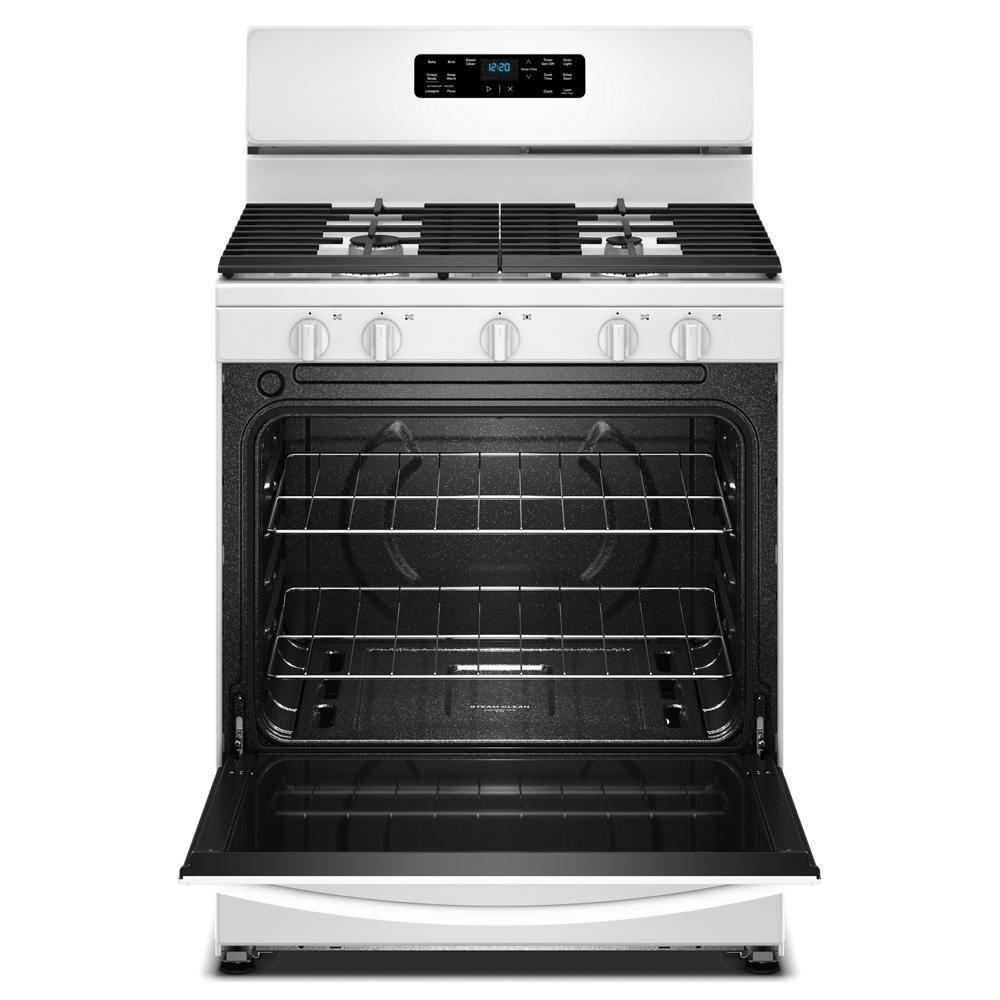 30" Gas Range With Crispy Mode And Griddle Zone - White