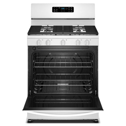 30" Gas Range With Crispy Mode And Griddle Zone - White