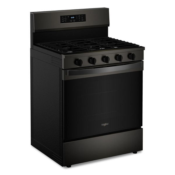 30" Gas Range With Air Cooking Technology, No Preheat Air Fry And Air Baking And Self Clean - Black Stainless