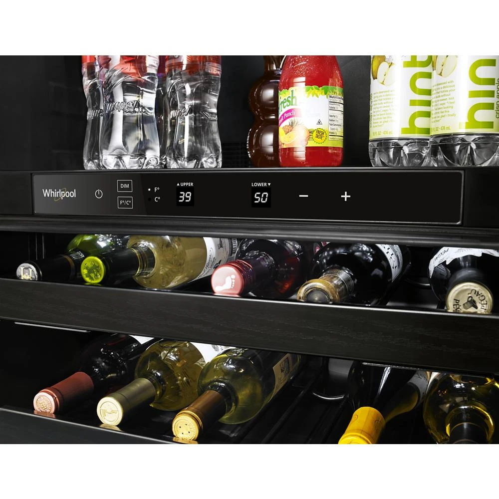 24" Wide Undercounter Beverage Center With Towel Bar Handle, 5.2 Cubic Feet - Fingerprint Resistant Stainless Steel