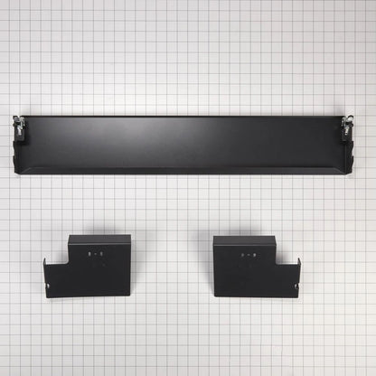 36" Refrigerator Armoire Style Door Panel Kit, Obsidian, Includes (1) Grille Assembly, (2) Grille Bracket Assembly - Black