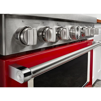 36'' Smart Commercial-Style Gas Range With 6 Burners - Passion Red