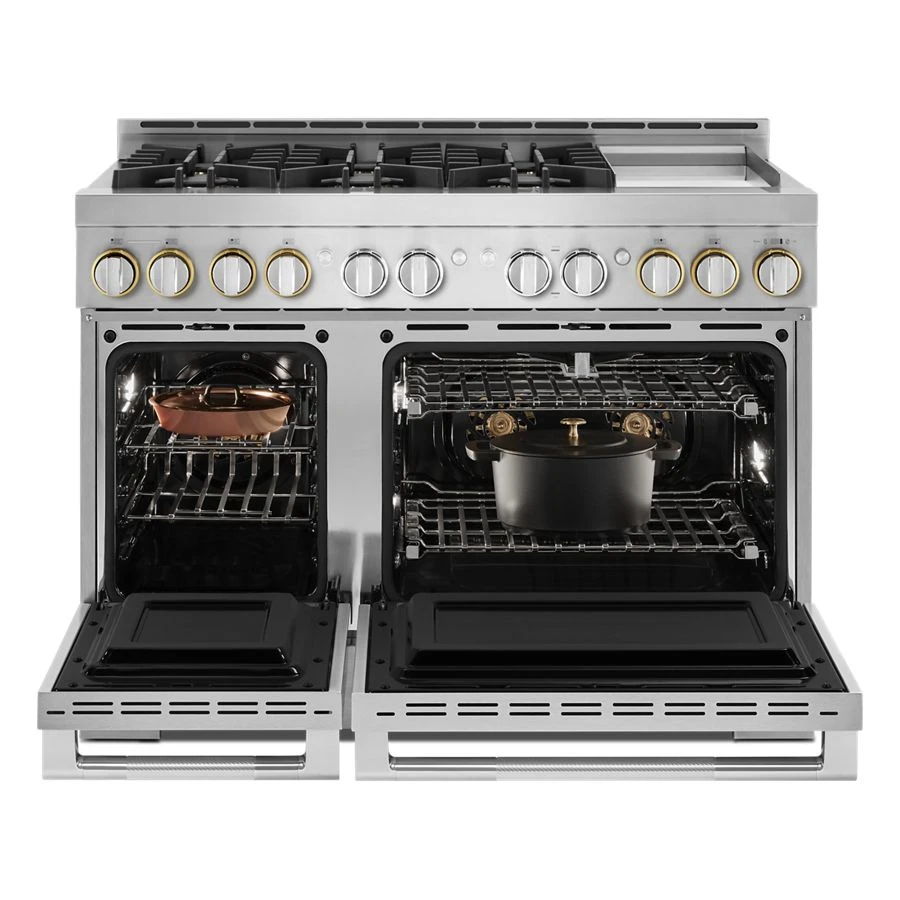 48" Rise Gas Professional-Style Range With Chrome-Infused Griddle