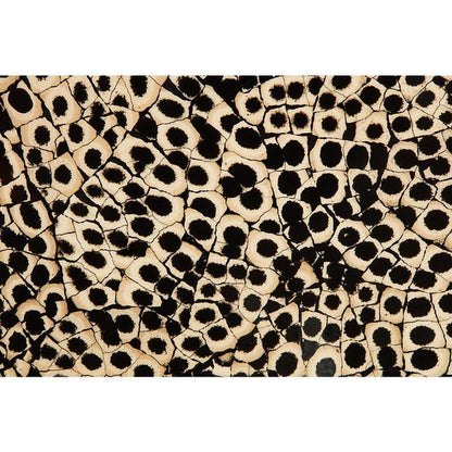 18" Elements Collection Custom Column Panel - Eggshell Snakeskin Black