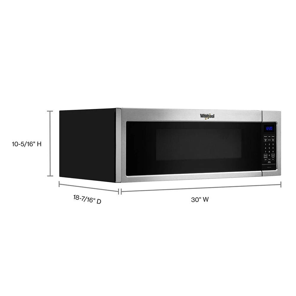 1.1 Cubic Feet Low Profile Microwave Hood Combination - Stainless Steel