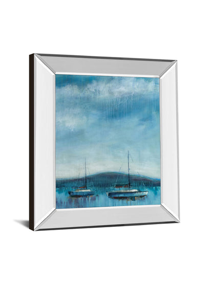 Nauticus By D'aguiar - Mirror Framed Print Wall Art - Blue